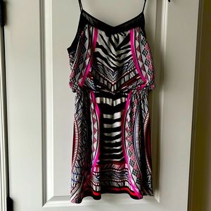 EXPRESS SLEEVELESS MULTI COLOR DRESS XS EXCELLENT CONDITION